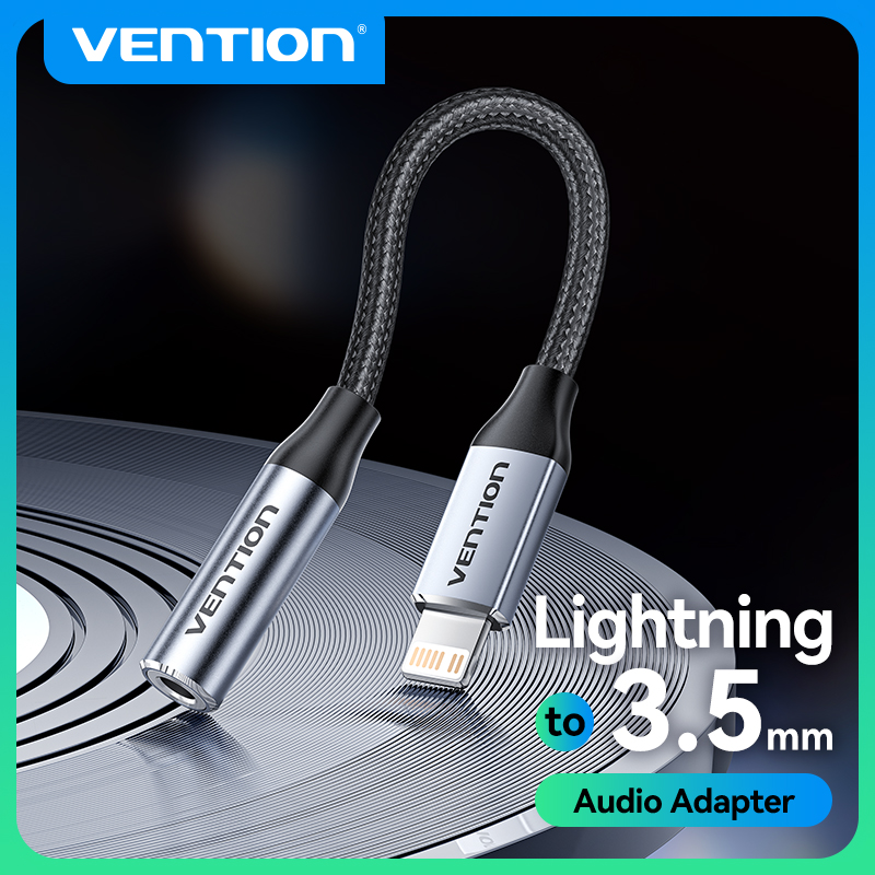 Wired Earphone Lightning - Vention DAC Lightning ke 3.5mm Female