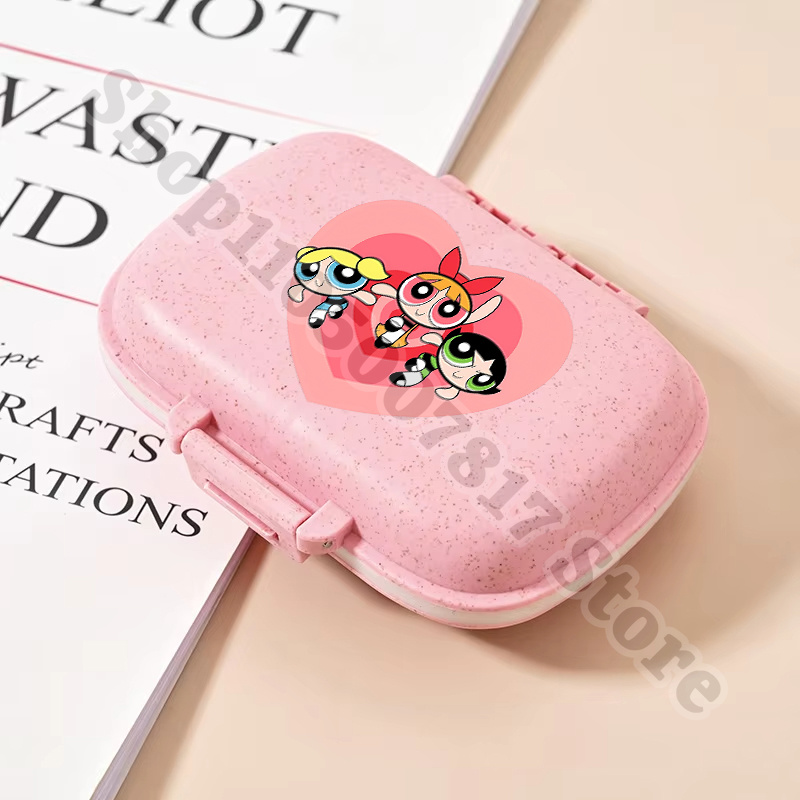 Tablet Accessories Gifts - Kotak Penyimpanan Pil Lucu Powerpuff Girls,