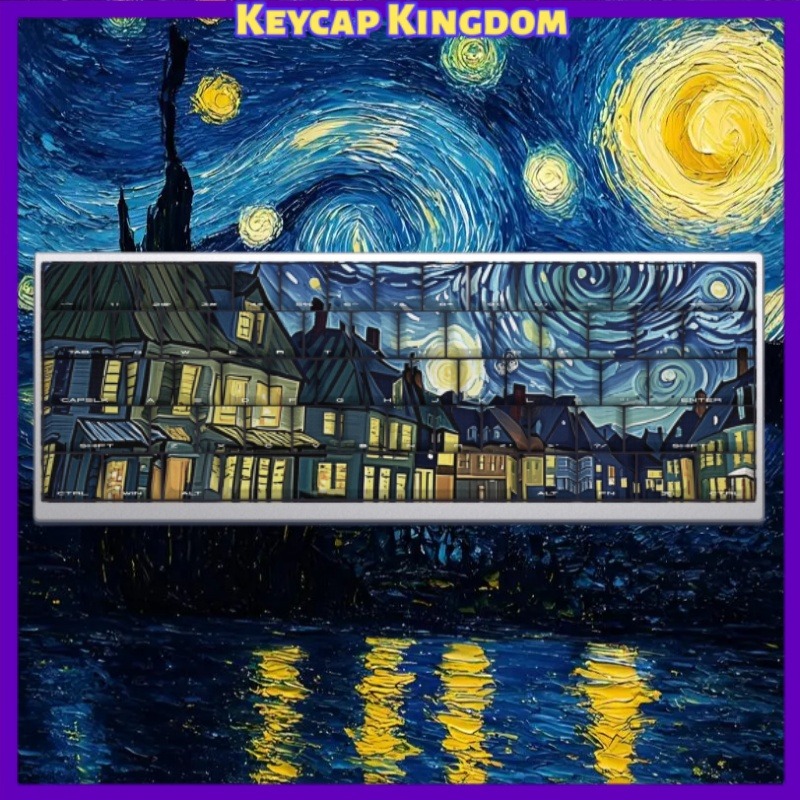 Tablet Accessories Gifts - Van Gogh Keycap Tema Langit Berbintang