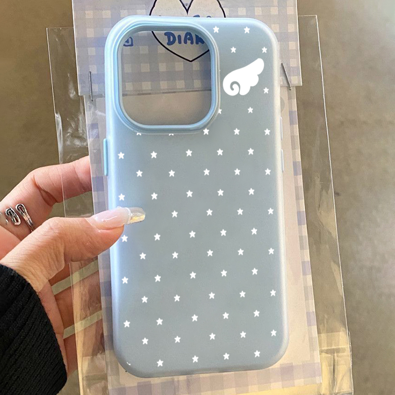 Xiaomi Redmi Note 14 - Casing Ponsel 2IN1 Sayap Bidadari Estetika
