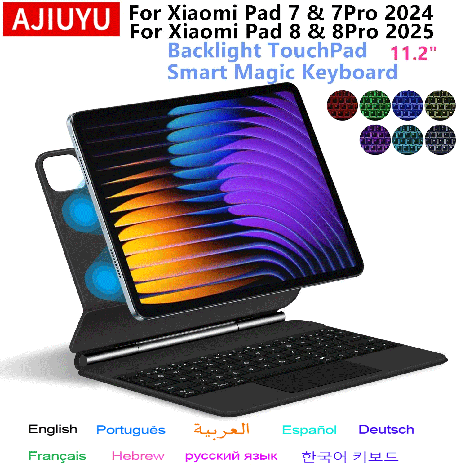 Boox Tablet Accessories - Magic Keyboard Folio Untuk Xiaomi Pad