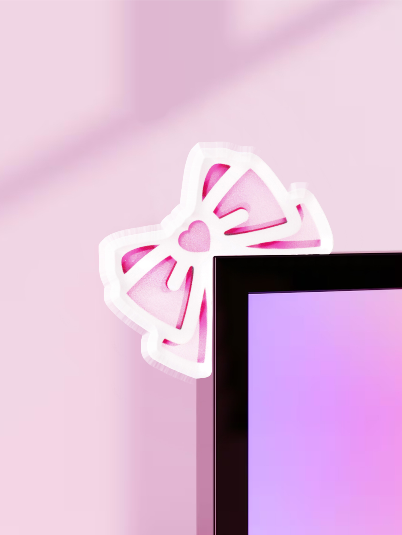 Tablet Lap Desk - Dekorasi Monitor Pita Kawaii Aksesori PC