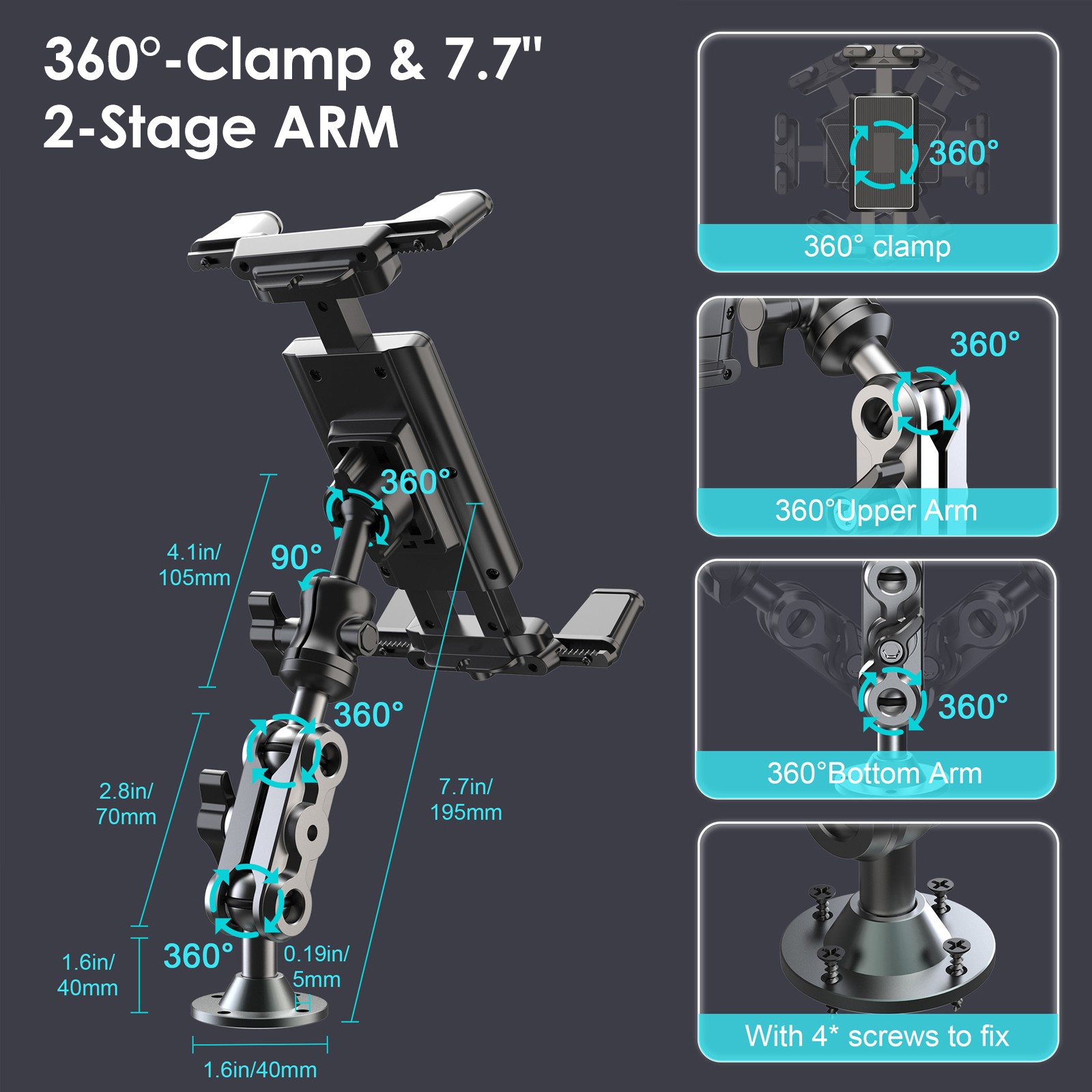 Dudukan Tablet untuk Truk, Dud - Tablet Car Mount ulasan dan harga