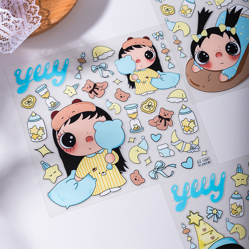 Stiker Jelly 3D Yuyu Flower Se - Tablet Accessories Gifts ulasan dan harga