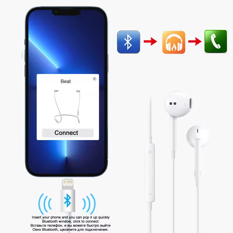 Headphone Apple Untuk iPhone 1 - Wired Earphone Lightning ulasan dan harga