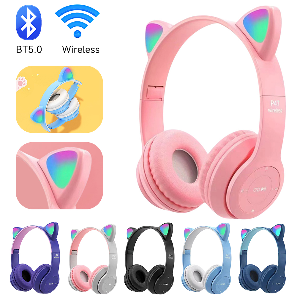 Headset Bluetooth Nirkabel P47 - Wired Earphone Lightning ulasan dan harga