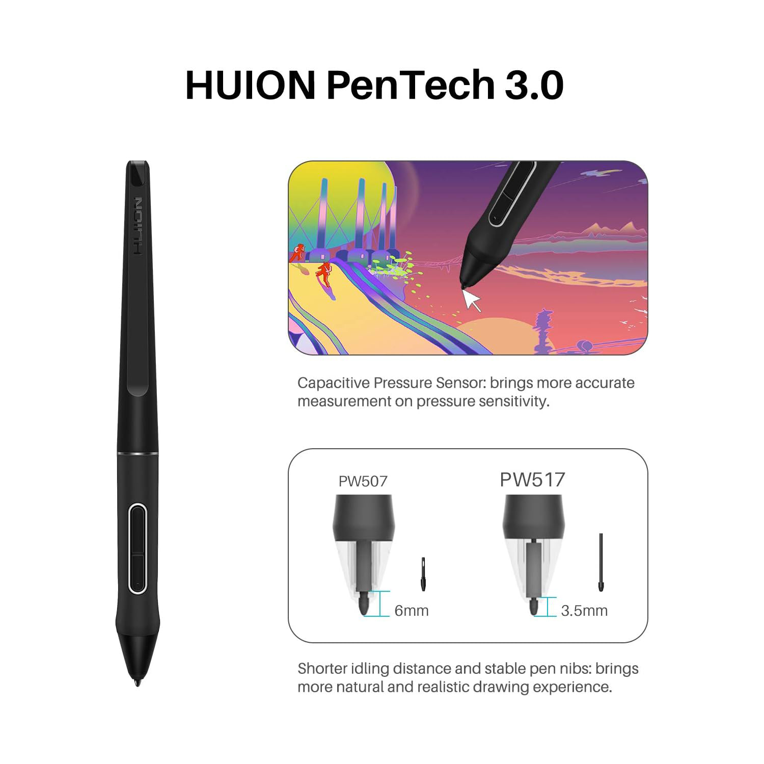Huion Monitor Tablet grafis Ka - Huion Tablet Accessories ulasan dan harga