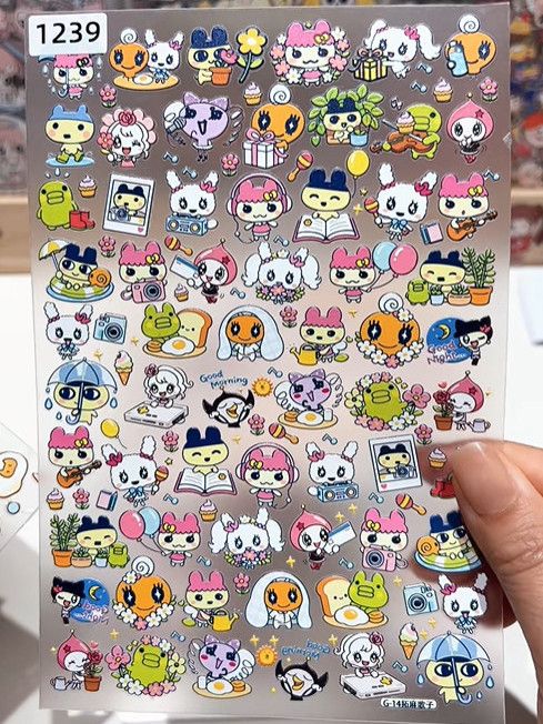 Stiker Tamagotchi Embossed Bar - Boox Tablet Accessories ulasan dan harga