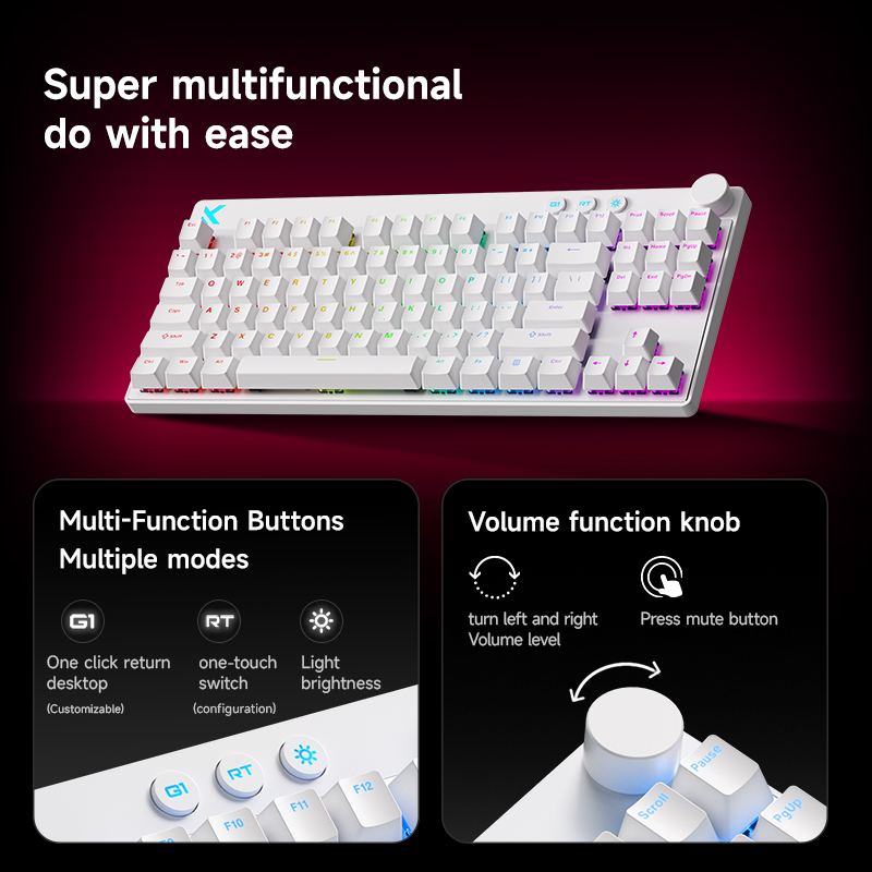 MCHOSE MIX87 Keyboard Mekanis  - Tablet Accessories Gifts ulasan dan harga