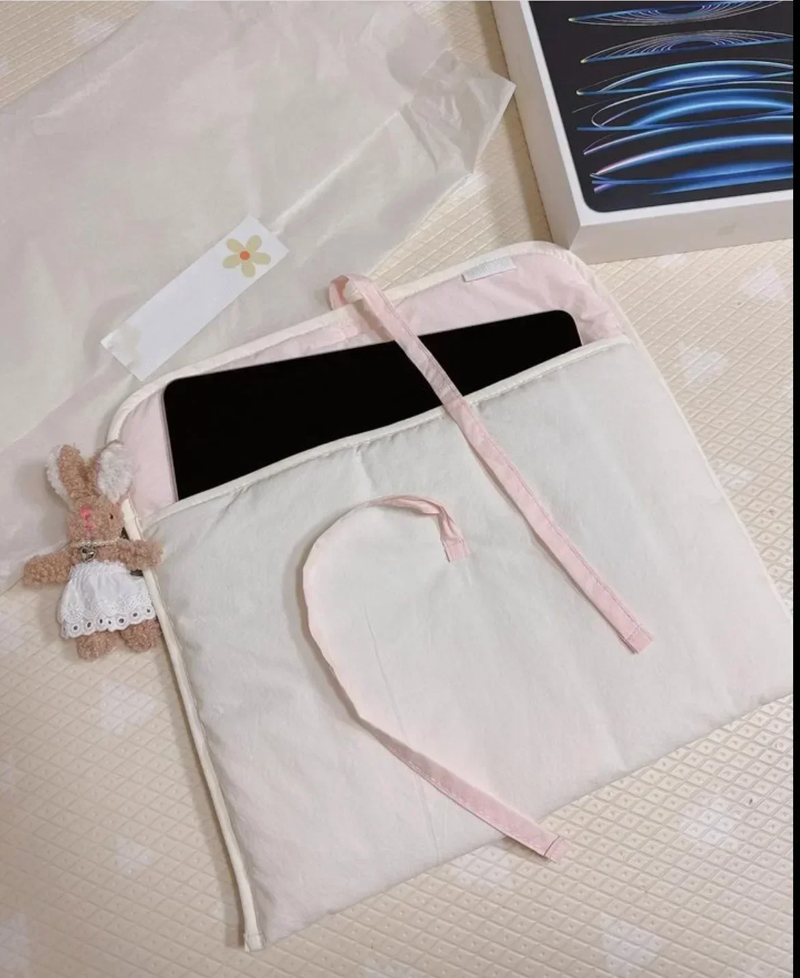 Sarung iPad Empuk Pink Balletc - Tablet Sleeves & Cases Ipad Accessories ulasan dan harga