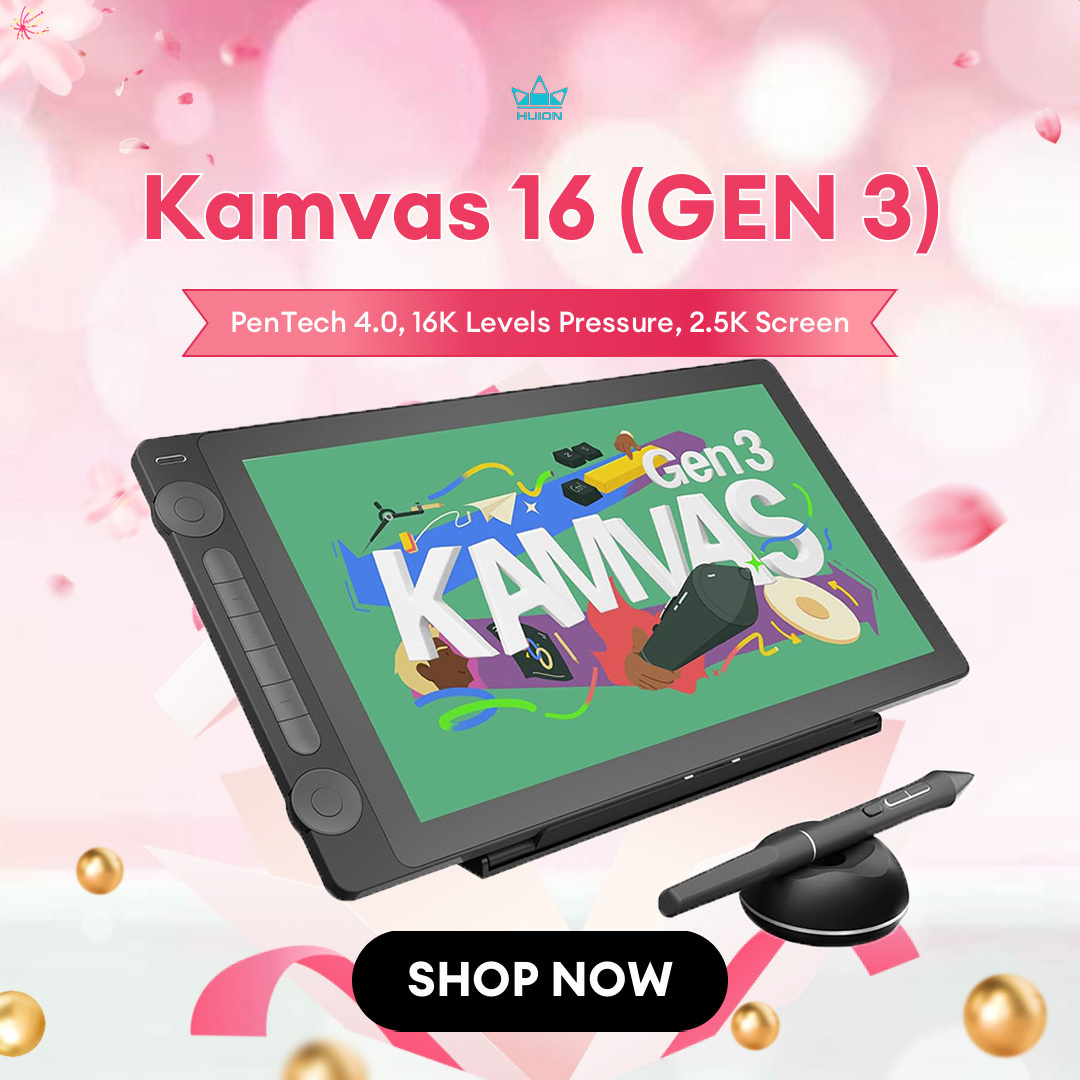 Huion Tablet Kamvas 16 (Gen 3) - Huion Tablet Accessories ulasan dan harga