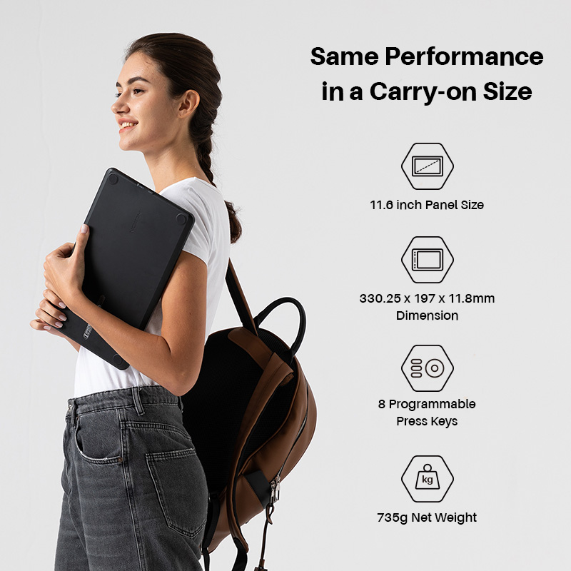 HUION Kamvas 12 Monitor Tablet - Huion Tablet Accessories ulasan dan harga