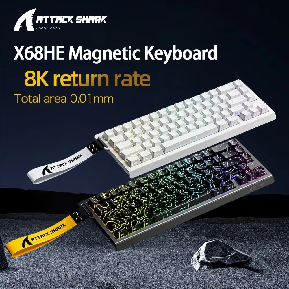 ATTACK SHARK X68HE Keyboard Me - Tablet Accessories Gifts ulasan dan harga